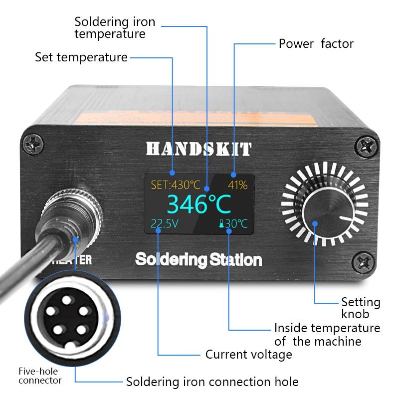T12 Soldering Station Set LCD Digital Display Welding Iron Quick Heating BGA Rework Portable Tools | Инструменты