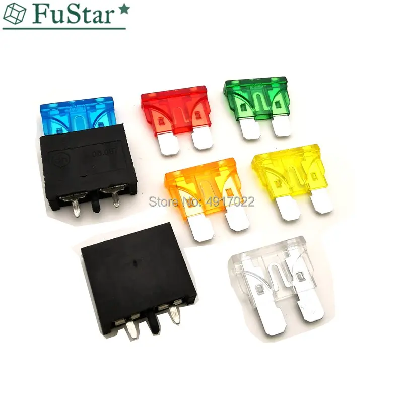 Автомобильный держатель предохранителя PA66 горизонтальный 10 шт./5 комплектов 250 В 5