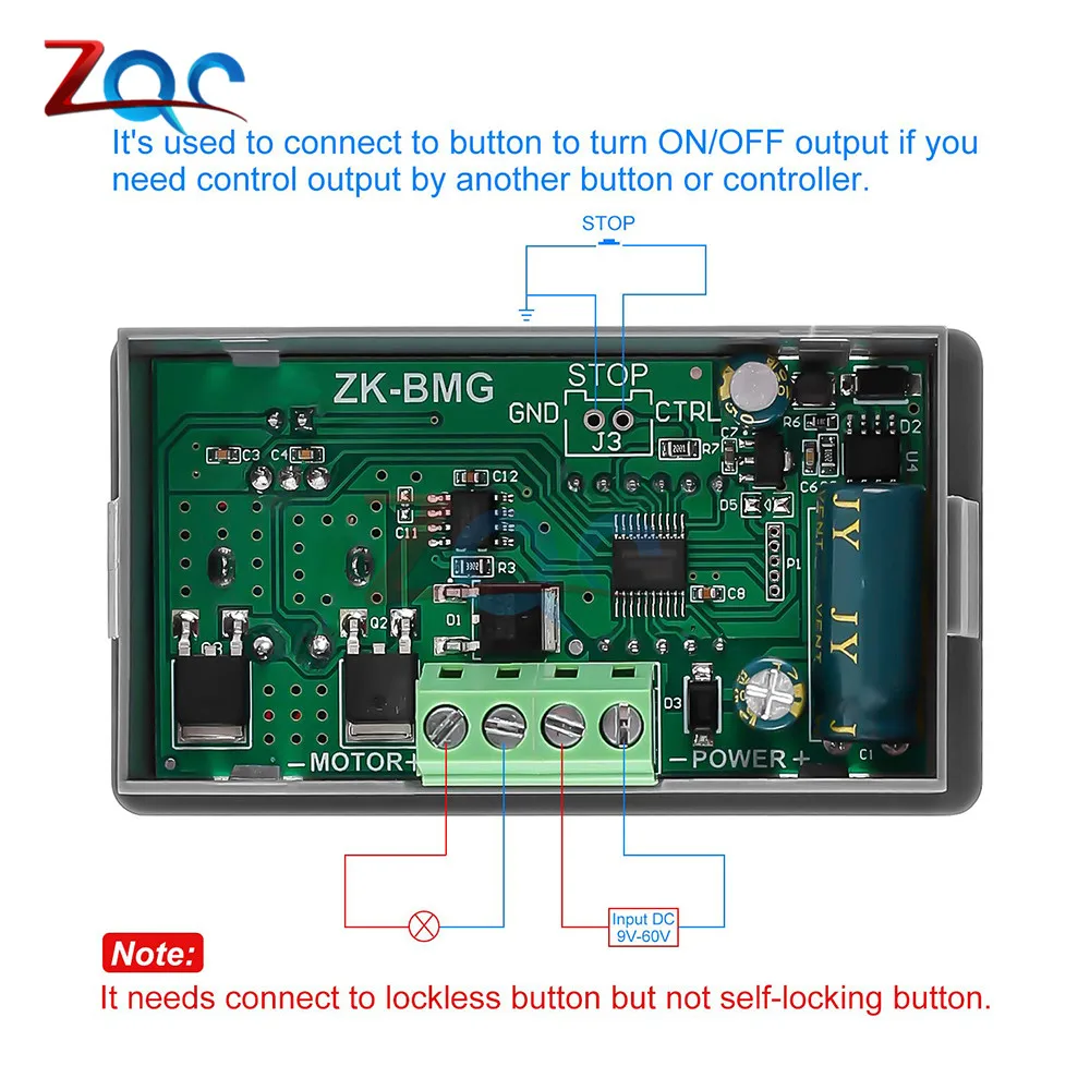 DC 9 60V 12V 24V 48V 12A 500W генератор сигналов PWM контроллер скорости двигателя постоянного
