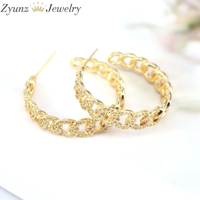 Женские Геометрические серьги для хип-хопа 5 пар 29 мм роскошные | Украшения и