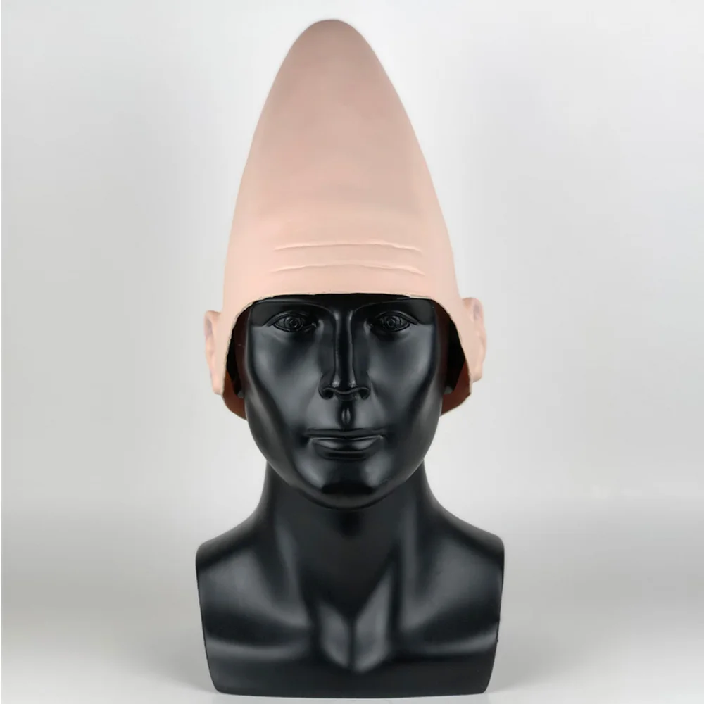 Conehead Маска Из Латекса инопланетянина Косплей яичная голова конические маски шлем Хэллоуин Карнавал вечерние реквизит