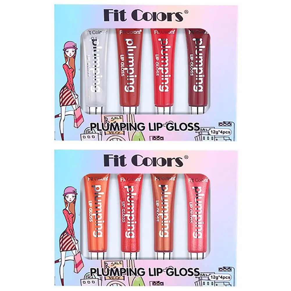 

Набор блеска для губ, средство для полива рта, средство для защиты жирности губ, жидкая помада с блестками, мерцающий блеск для губ