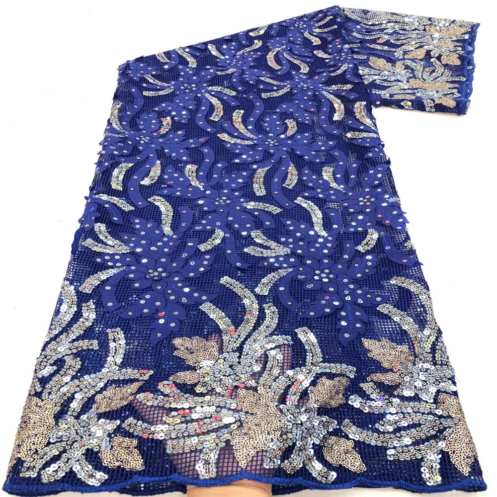 

Madison Latest Nigerian Net Lace Fabric High Quality Sequins Lace African Mesh Lace Fabric for Wedding Party French Tulle Lace