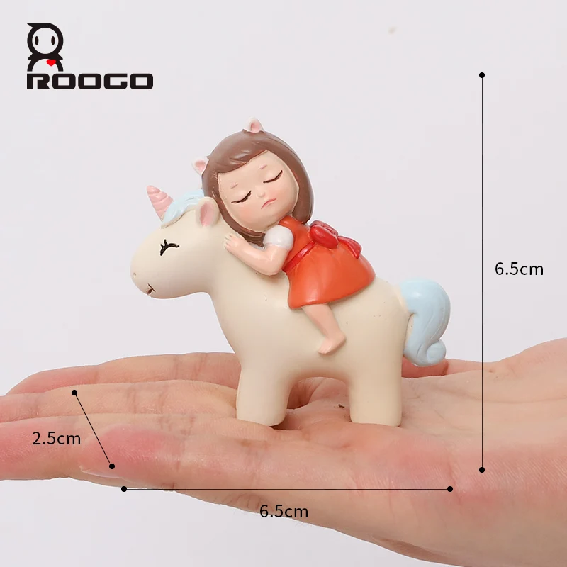 Roogo Современная мечта девушка украшение дома аксессуары для детей декор для вечеринки в честь Дня Рождения Смола Творческие ремесленные фигурки для декора автомобиля