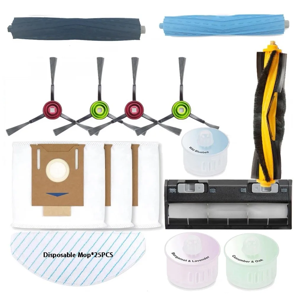 

Роликовая основная щетка, боковая щетка, швабра с ароматическими капсулами для пылесоса ECOVACS T9, Швабра для пола, бытовые инструменты для убо...