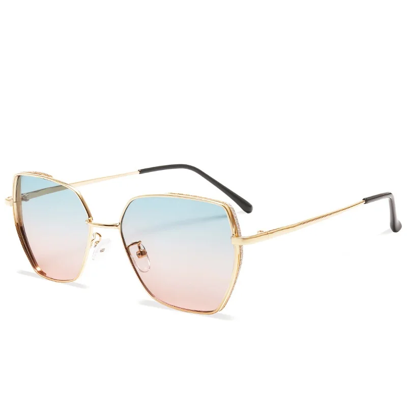 

LONSY 2020 New Design Polygon Sunglasses Men Women Luxury Brand Metal Vintage Sun Glasses For Female Oculos De Sol