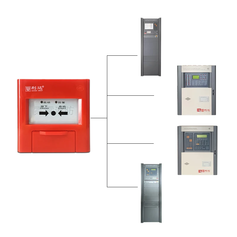 Пожарный гидрант Аварийная Кнопка обычная ручная точка вызова красный цвет