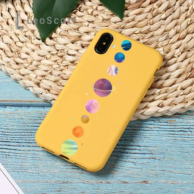 

Starry Universe Phone Case Phone Case Candy Color for iPhone 11 12 mini pro XS MAX 8 7 6 6S Plus X SE 2020 XR