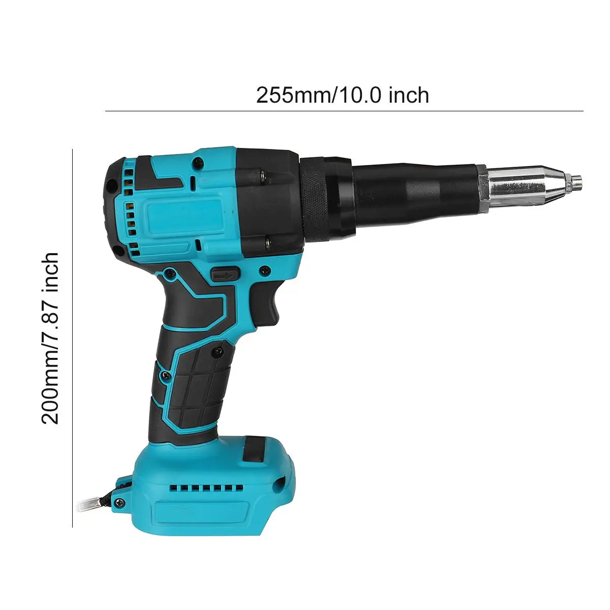 

Cordless Electric Rivet Gun10000N 2.4-4.8mm Non-slip Handle LED Light Cordless Drill Rivet For Makita 18V Battery (Not included)