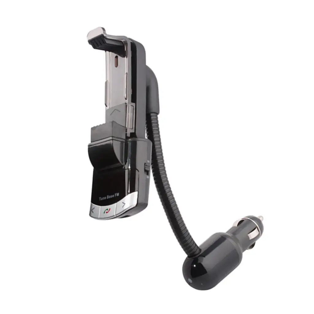 

360 ° Автомобильный FM-передатчик Громкая связь USB зарядное устройство держатель Монтажный кронштейн для телефона GPS
