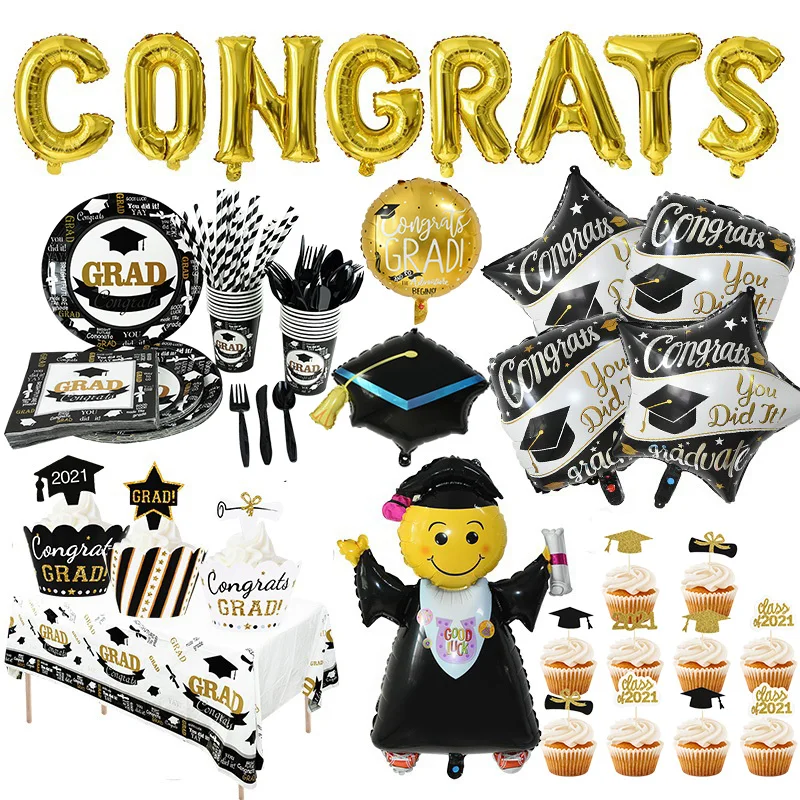 Выпускные украшения сувениры воздушные шары на выпускной баннер фото стенд