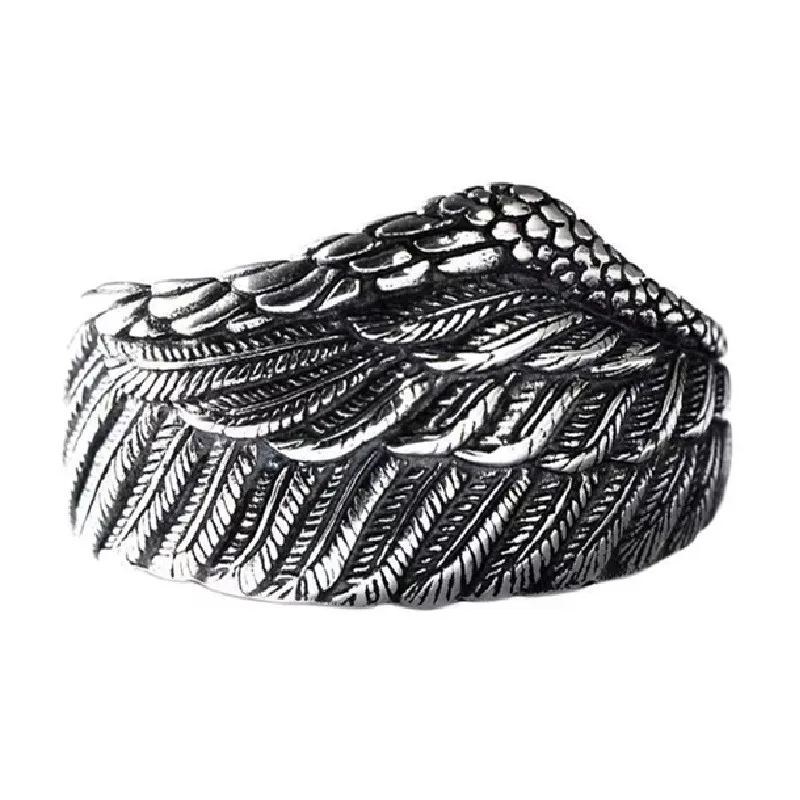 BOCAI S925 Стерлингового Серебра Подвески Кольца для Мужчин Женщин Креативные Ретро