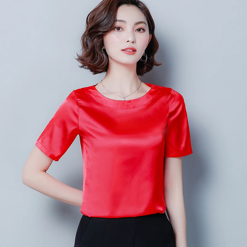 Women's Summer Blouses Short Sleeve Chiffon Blouse Green Shirts Plus Size Tops Womens and Clothing 3743 50 | Женская одежда