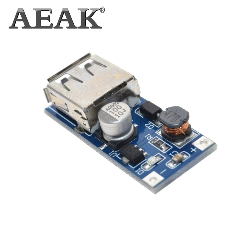 Блок питания AEAK 10 шт. 0 9 В ~ 5 до 600мА USB выход зарядное устройство Повышающий Модуль