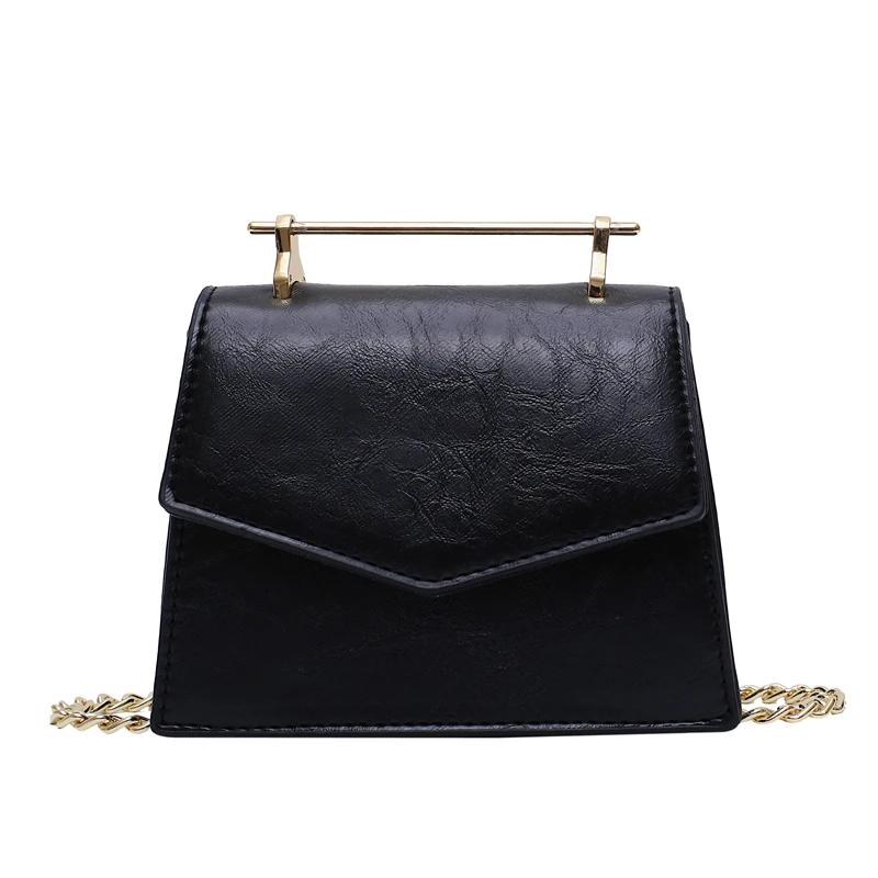 

European retro fashion ladies square bag 2019 new high quality PU leather ladies handbag chain tote bag shoulder Messenger bag