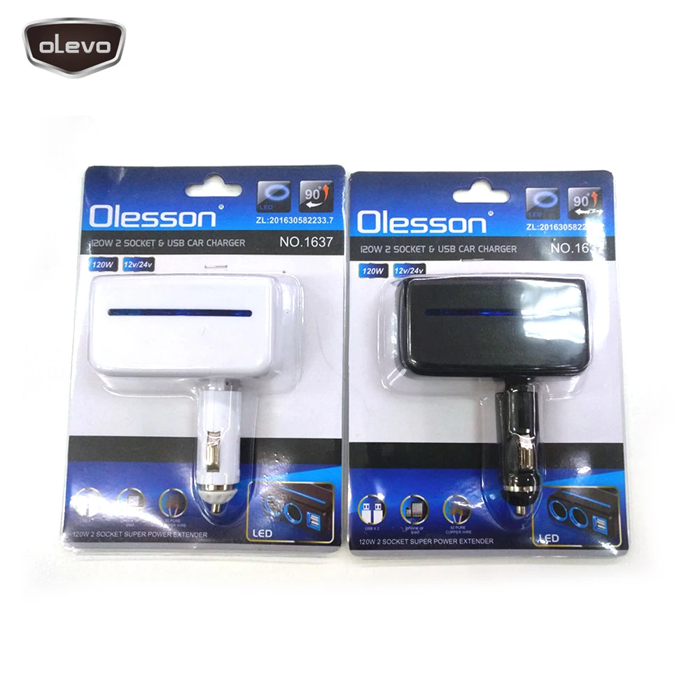 2 USB адаптер прикуриватель 12 В 24 в зарядное устройство разветвитель питания