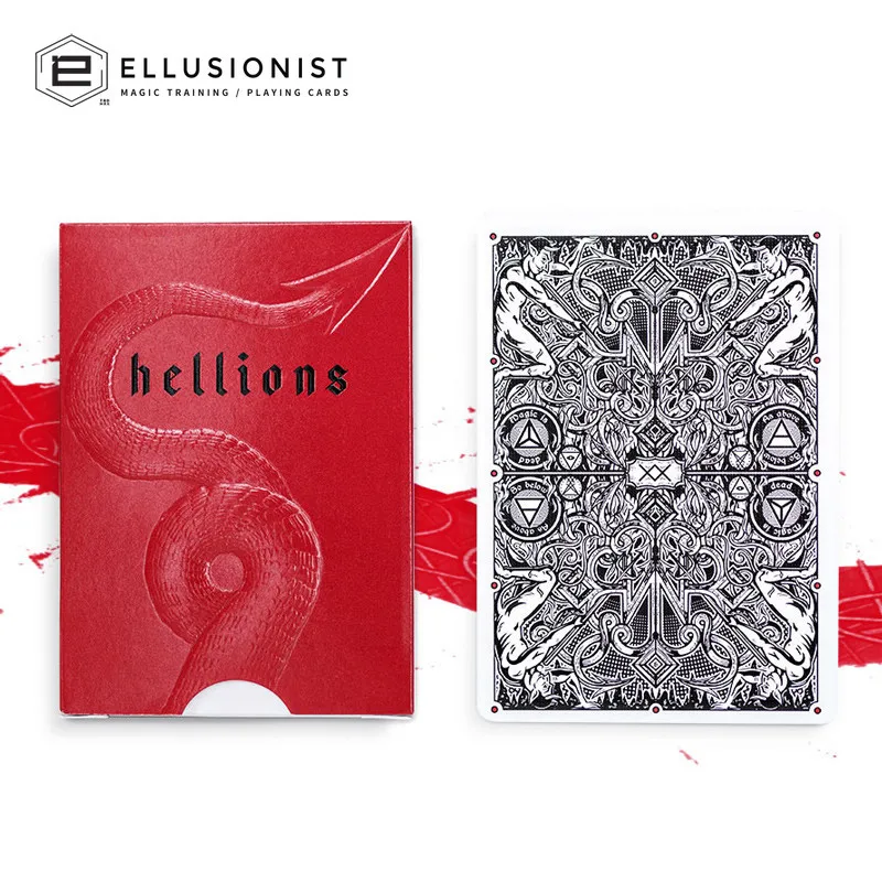 Карты для игры в карты Madison Hellions от DM Ellusionist Deck велосипеда покера USPCC Custom Limited Edition