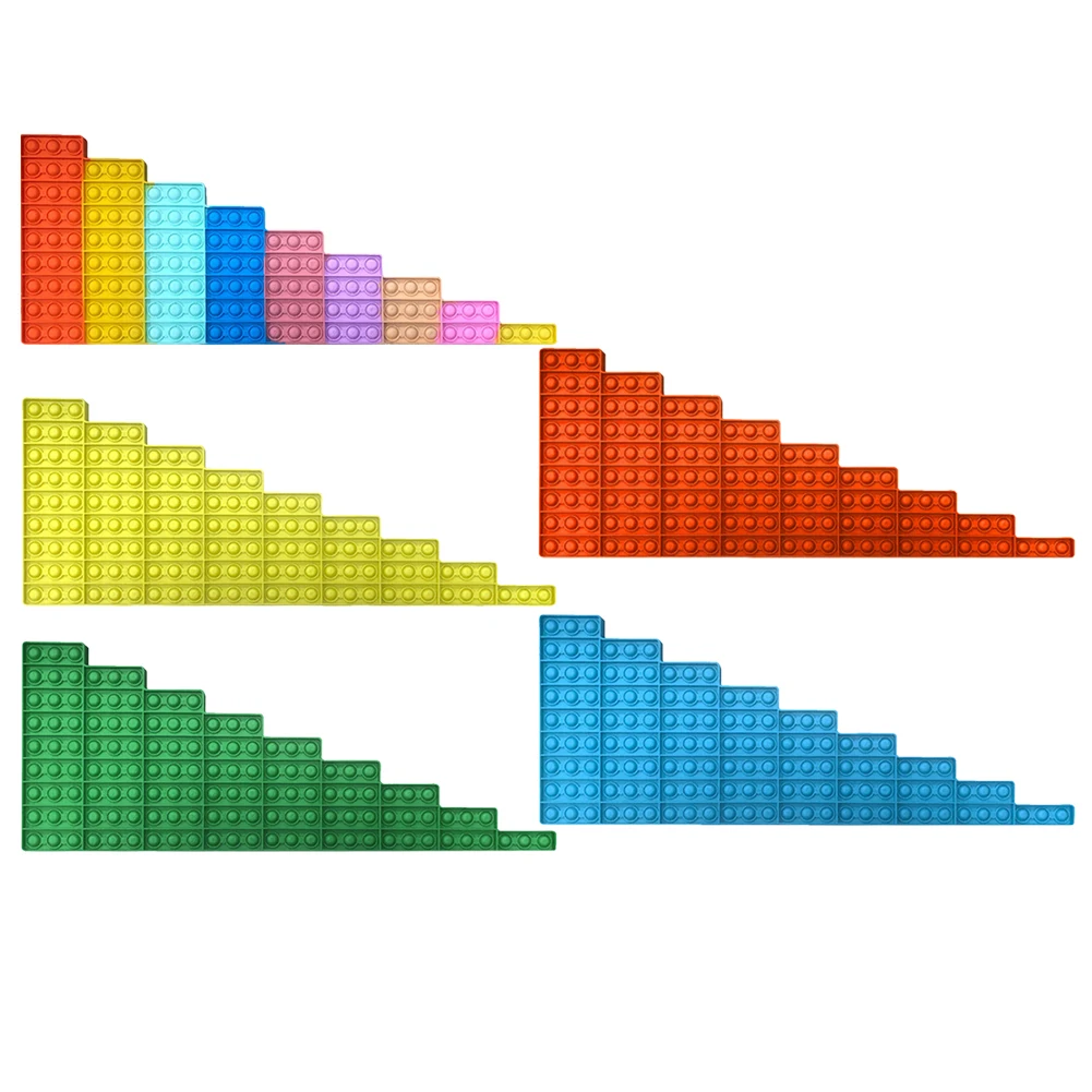 

Large Size Push Bubble Sensory Toys Rainbow 9x9 Multiplication Table Numbers Reliver Stress Educational Toys Children Gift