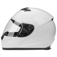 motorcycle helmet full face racing helmet cascos para moto clear lens can be equipped capacete dot gloss white