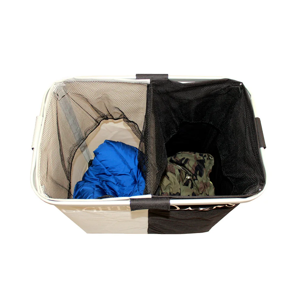 Складная сумка для белья корзина хранения грязной одежды чехол сбора с 2 секциями