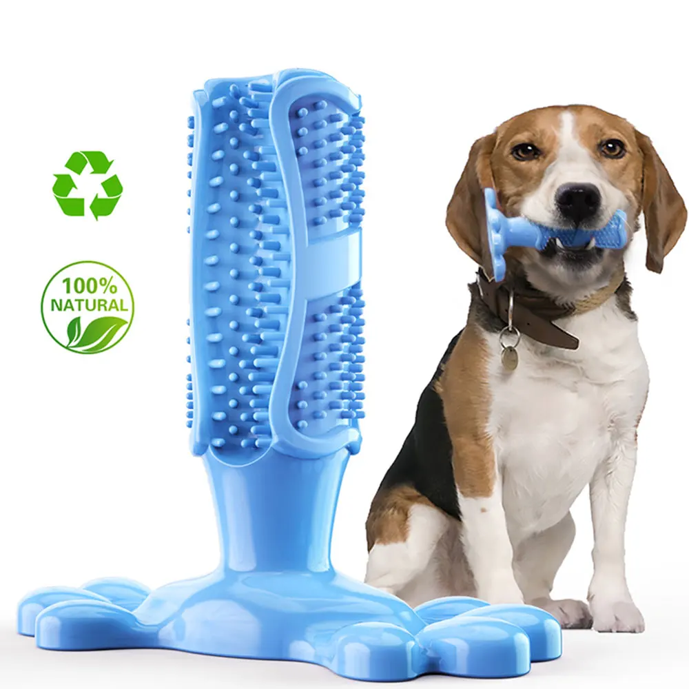 

Rubber Dog Chew Toys Toothbrush Teeth Cleaning Puppy Popular Toy Pet Dog Toothbrushes Brushing Stick Funny Pet Supplies