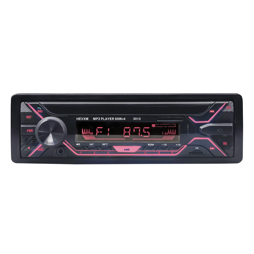 Автомагнитола, Автомобильный MP3-плеер, Bluetooth, Автомобильный mp3 музыкальный радио, 7 цветов на выбор, MP3 автомобиль