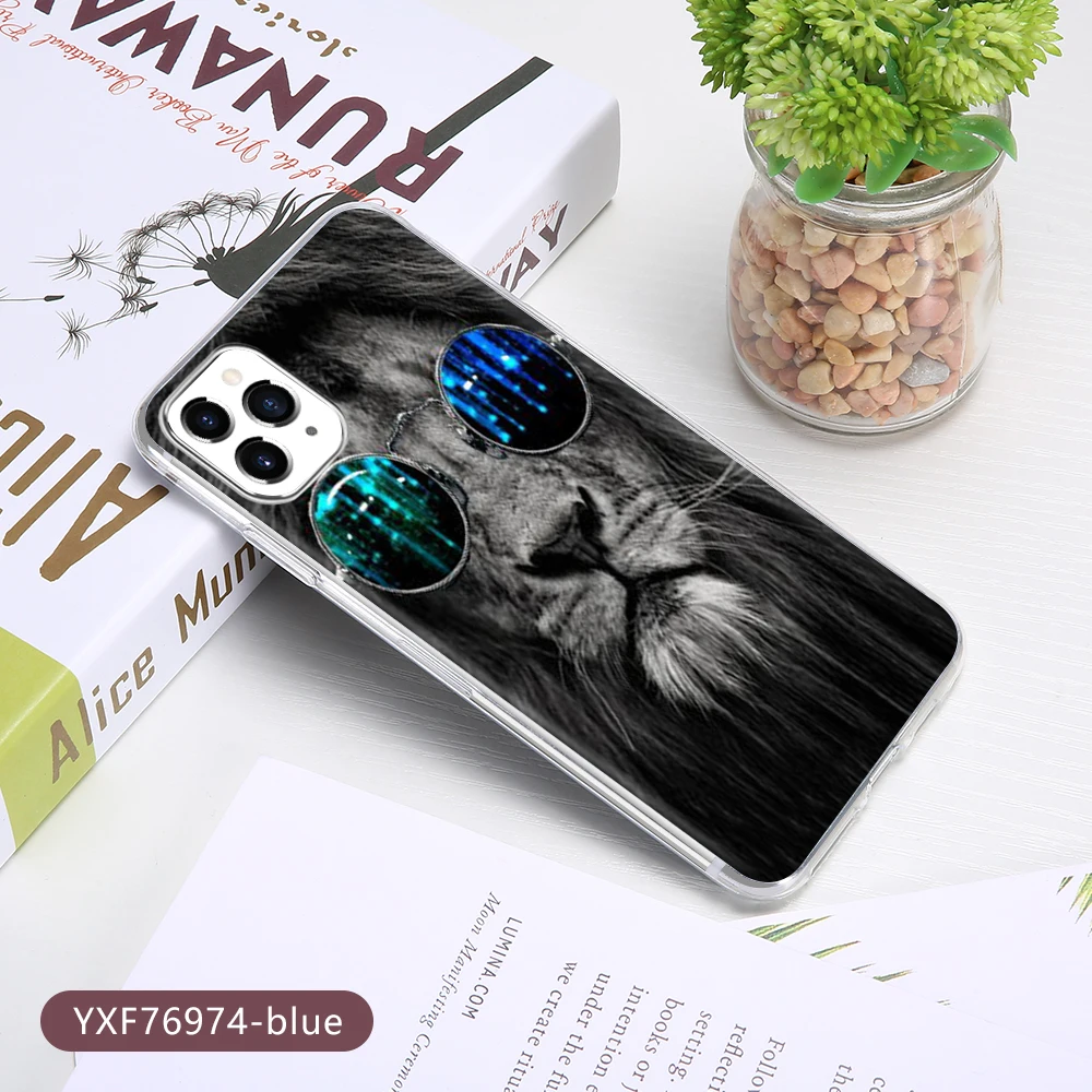 Чехол KISSCASE Lion с животными для iPhone 11 Pro XR XS MAX 6 6S 7 8 Plus X 10 мягкая задняя крышка из ТПУ