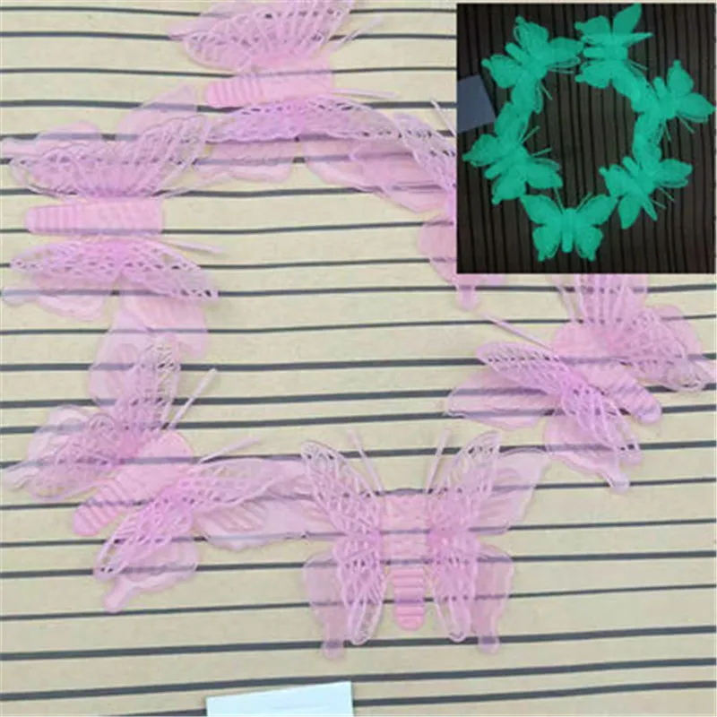 7.8cm 6pcs pink 100 шт детская спальня флуоресцентная светится в темноте звезды Светящиеся Настенные стикеры в виде звезд светящиеся наклейки - Цвет: 7.8cm 6pcs pink