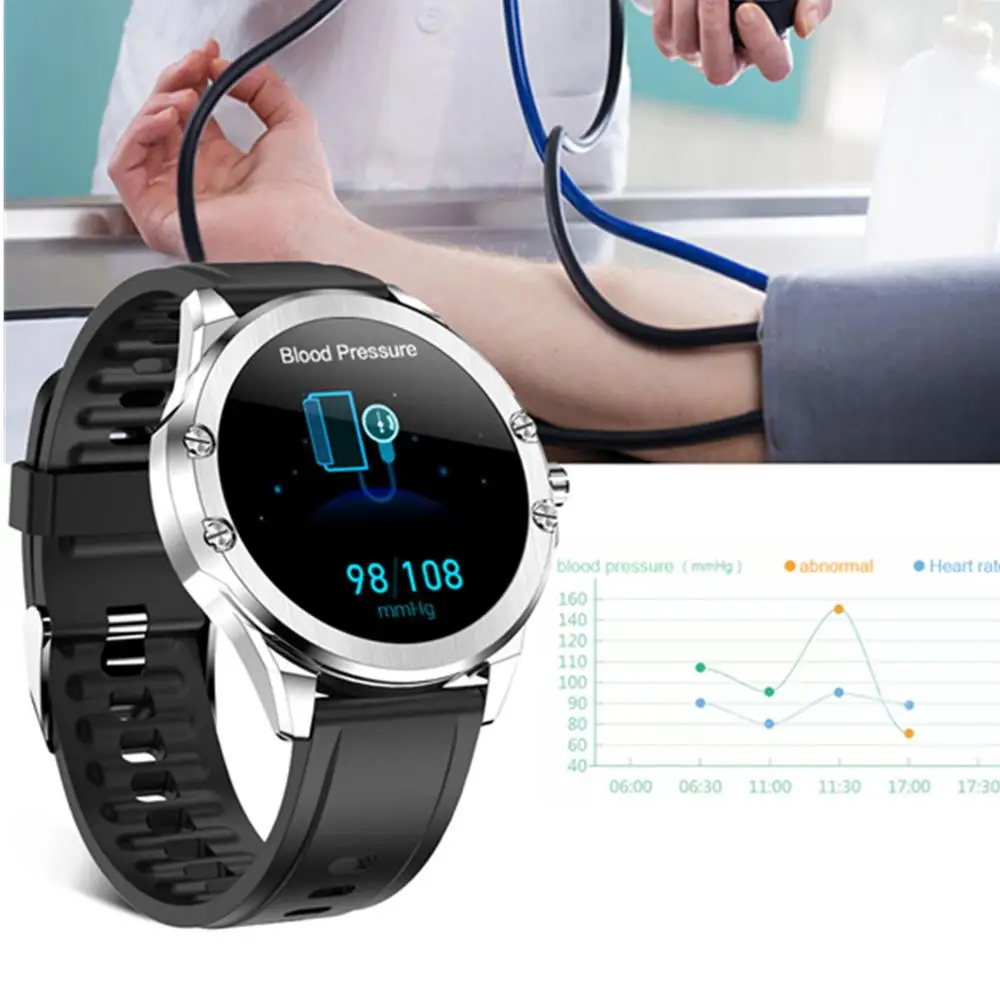 Смарт-часы S11 с круглым экраном водостойкие IP68 длительный режим ожидания - купить