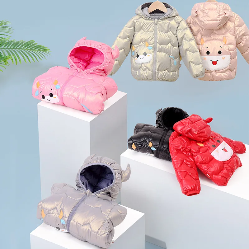 

Jacket Girls Kids Boys Outerwear Winter Down Parkas Fashion Casual Warm Hooded Coats Childrens Waterproof Windbreaker Snowsuit