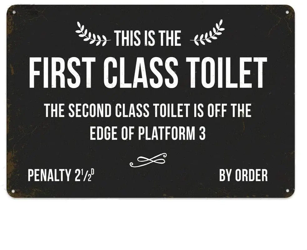 

Metal Tin Sign Tin Sign Restroom Funny Decormetal Plaque Wall Decor, Bathroom, Toilets,Retro Wall Decoration Mural
