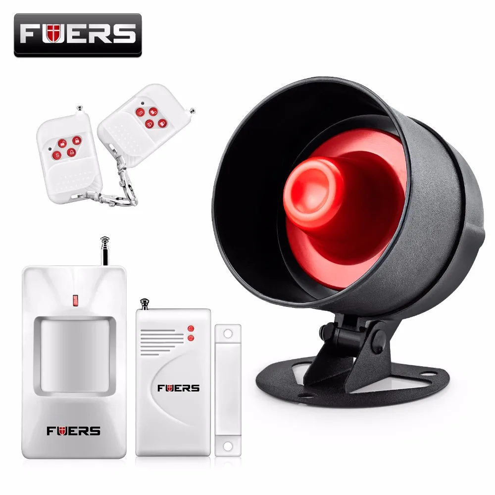 Fuers сирена Громкая звуковая сигнализация комплекты беспроводной домашней сигнализации сирена охранная система для гаража дома