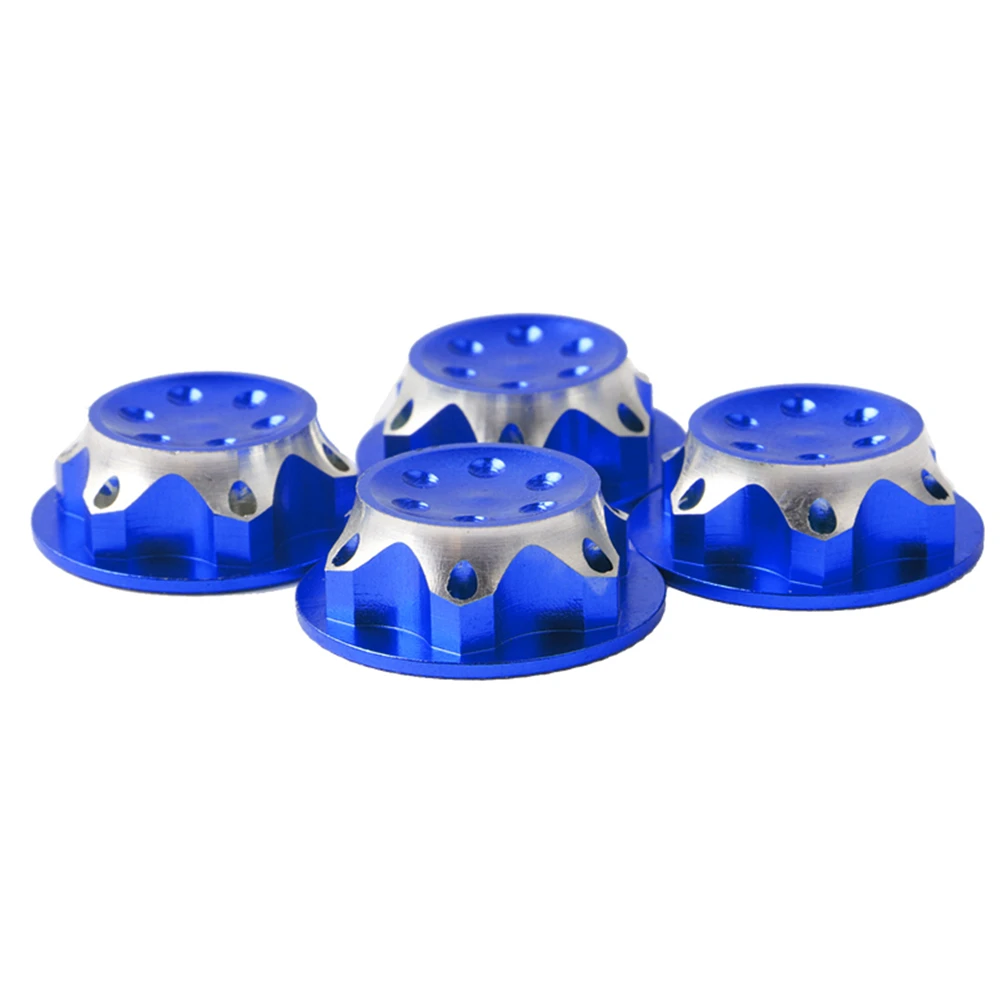 

4 Pcs Model For RC 1:8 Antiskid Aluminium Buggy Nut Wheel Hub Hex Model Car Cover Antidust