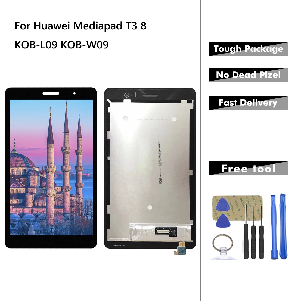 8," lcd для huawei-Mediapad T3 8 KOB-L09 lcd KOB-W09 T3 lcd дисплей кодирующий преобразователь сенсорного экрана в сборе Замена Mediapad+ Инструменты