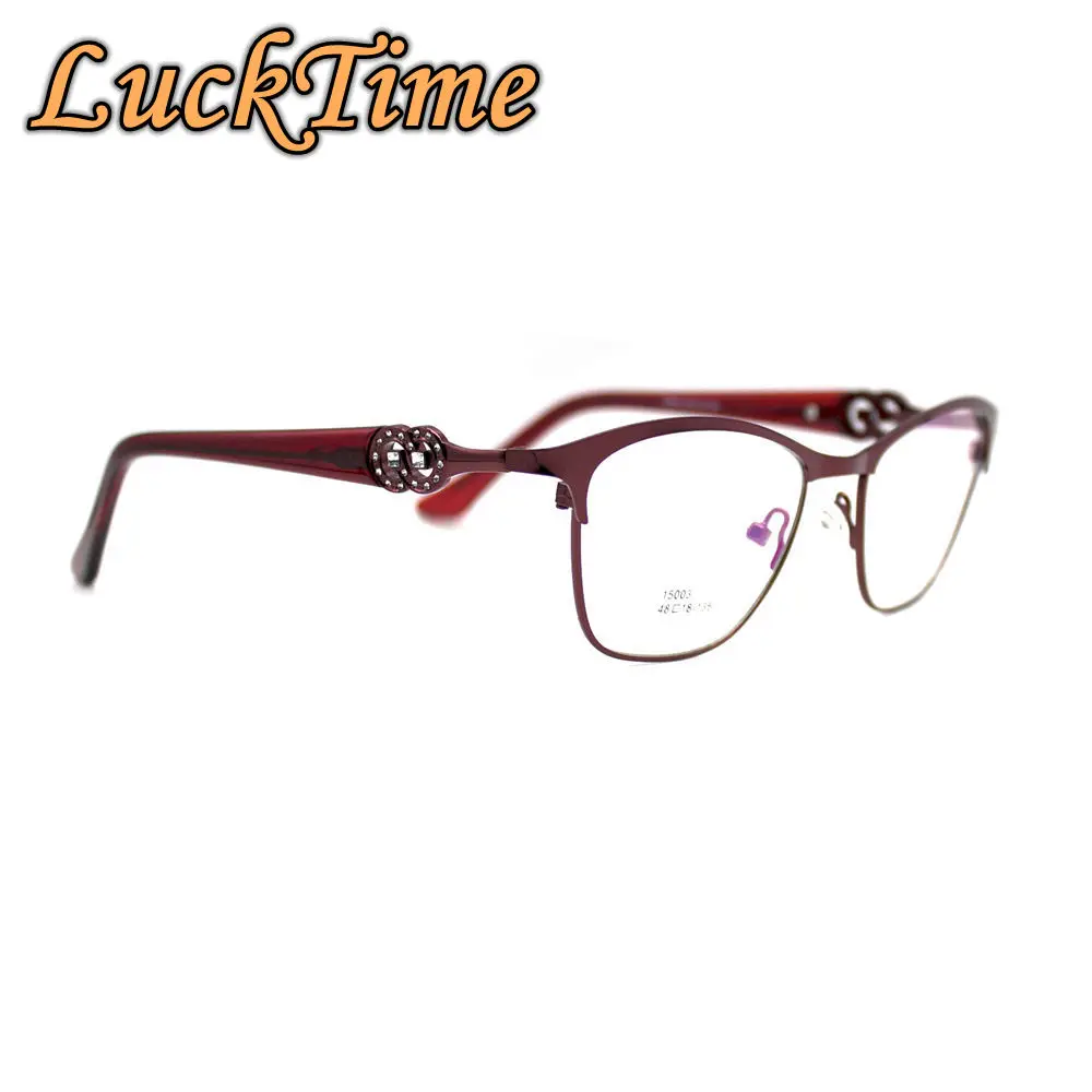 Женская оправа для глаз LuckTime из сплава со стразами Женские оправы очков очки
