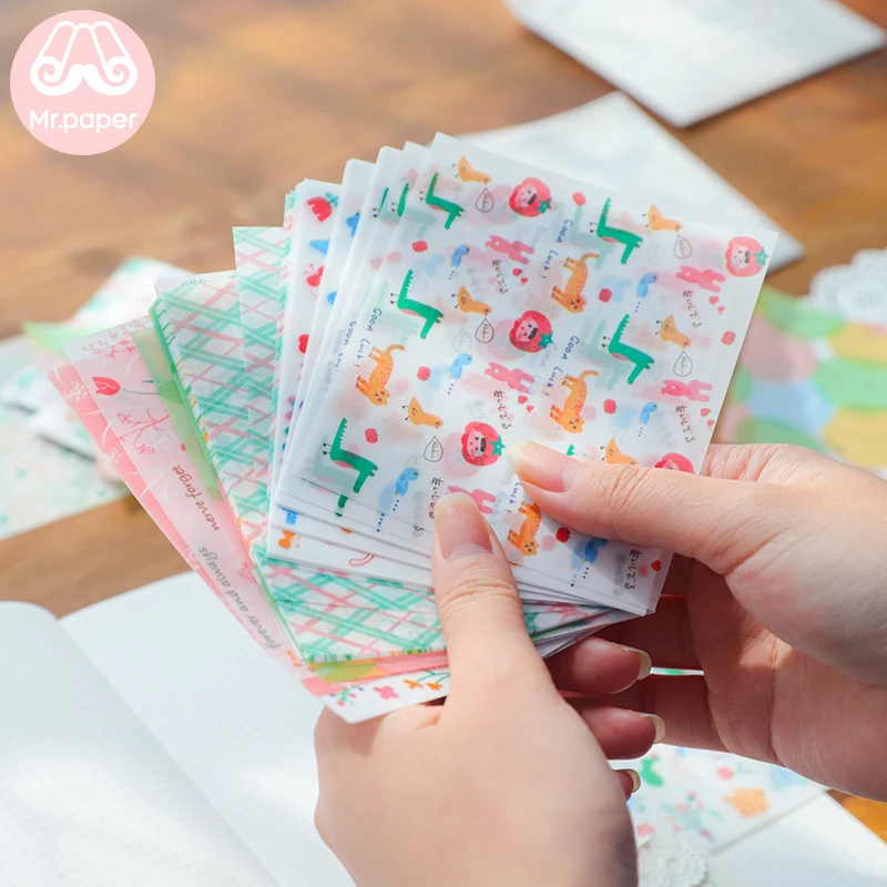 Бумажный блокнот Mr бумажный с изображением животных звездное небо прозрачный