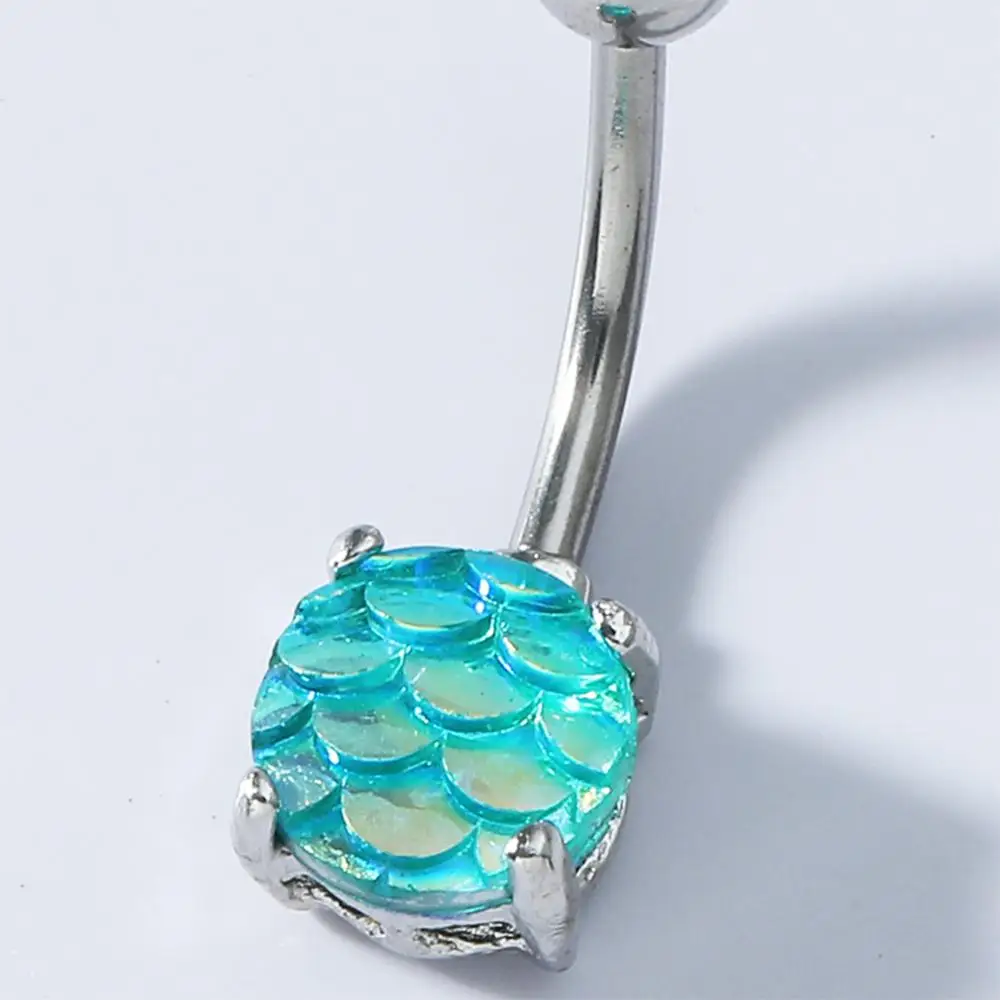 Кольцо-пуговица в виде рыбьей чешуи женское модное Ювелирное Украшение для