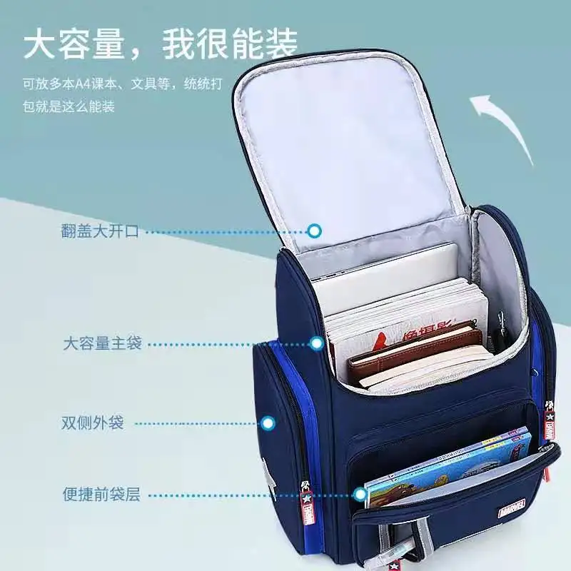 Disney New School Bags For Boy Primary Student Shoulder Backpack Orthopedic Captain America Spider Iron Man Kids Gift Mochilas