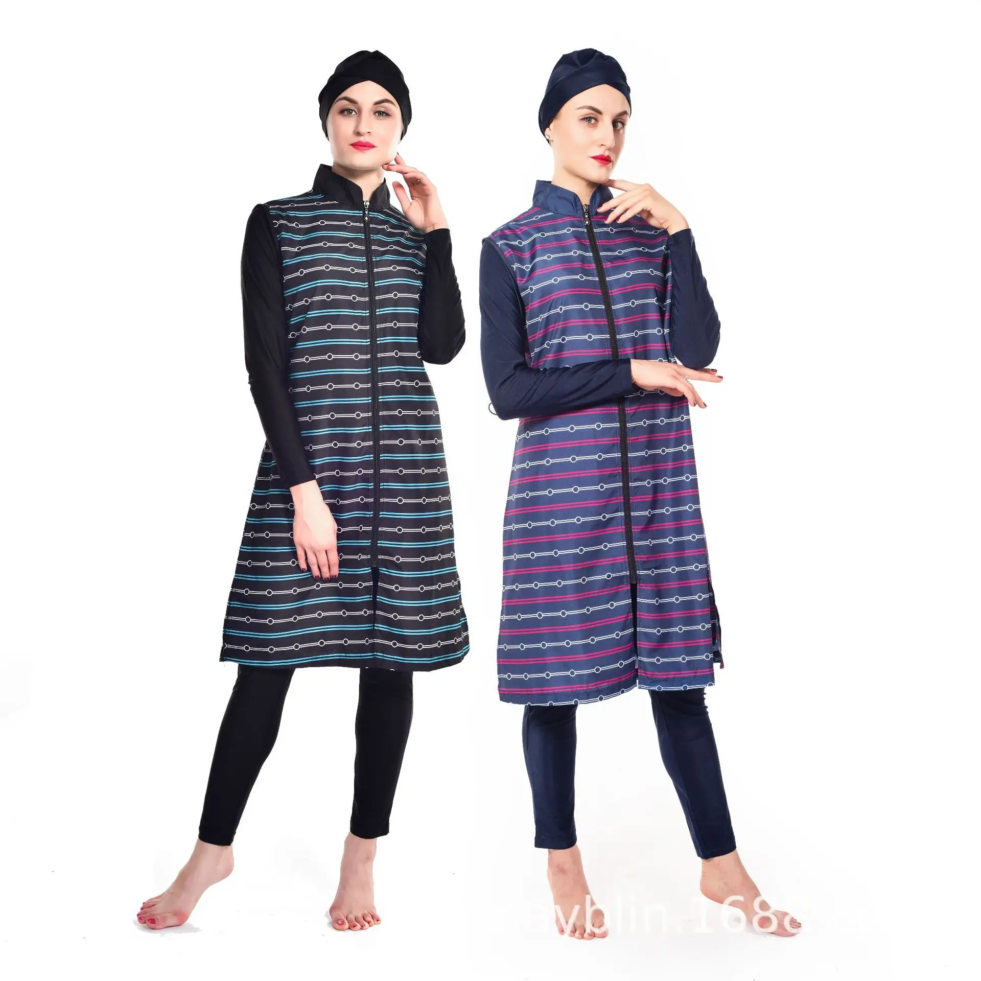 

Исламский женский костюм из 3 предметов с принтом Burkini скромная одежда для плавания и серфинга, спортивный полный костюм для плавания