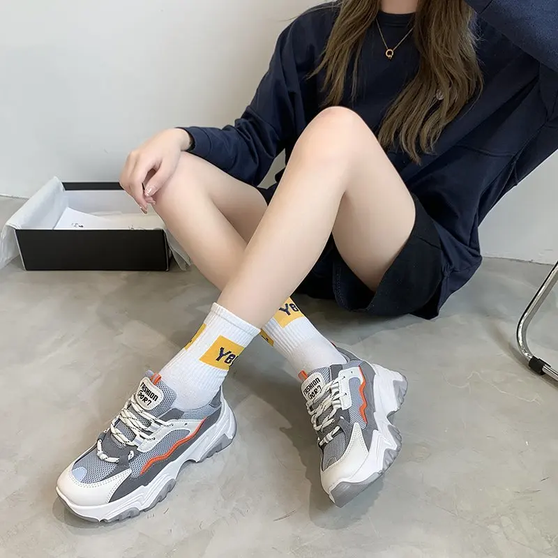 

Spring and Autumn 2020 new platform leisure sports shoes versatile breathable running shoes fashion daddy shoes X592