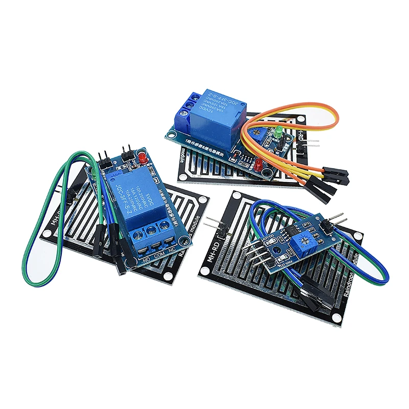 Датчик обнаружения дождя, модуль дождя и погоды, модуль влажности для Arduino, релейный модуль управления, модуль датчика дождевой воды