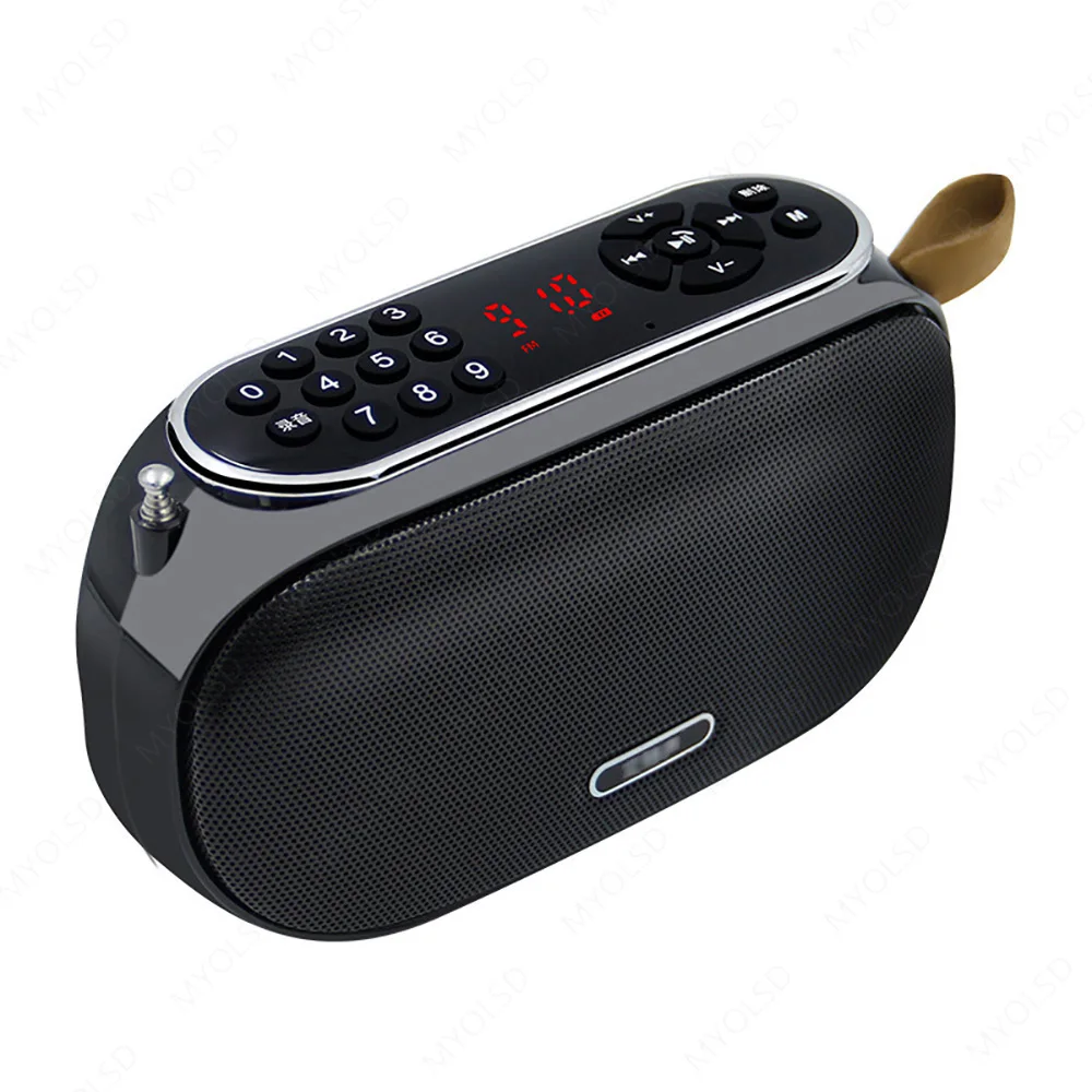 

Bluetooth Speakers Portable Wireless Speaker FM Radio Mini Subwoofer Support Earphone TF Card Play Bass Music Column USB Speaker
