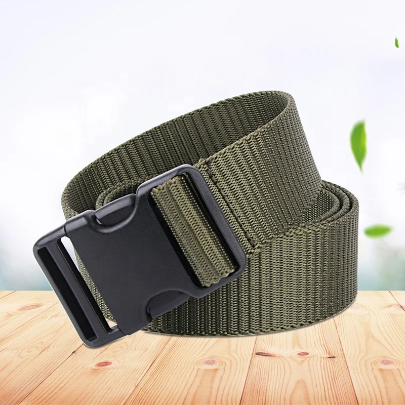 

Factory Other Police Waist Nylon Military Belt With Plastic Press Buckle Belt For Mens Manufacture Custom Belt