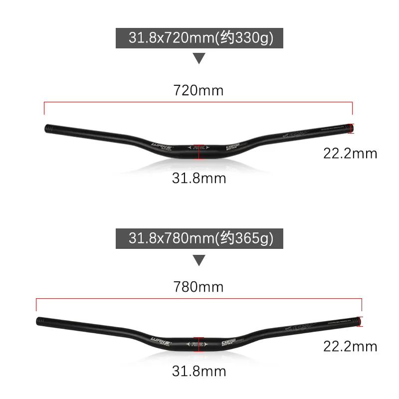 Aluminum Alloy Bicycle Handlebar MTB Road Bike 720/780mm*31.8mm Steering Wheel For | Спорт и развлечения