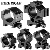 scope mount 30mm ring heavy duty low profile 6 bolts 20mm weaver picatinny rail w hex wrench for m16 gun lasers flashlights
