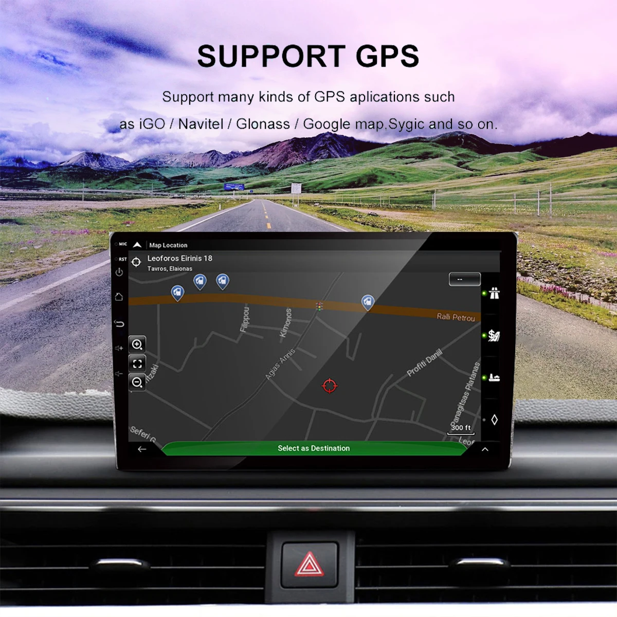 2 ГБ + 32 автомобильный радиоприемник Android мультимедийный плеер GPS-навигация Din без