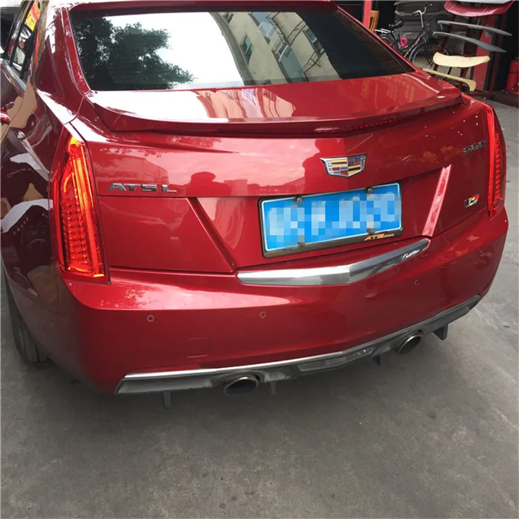 Для Cadillac спойлер ATS 2013 2016 Toyota YW ABS Пластиковый материал автомобильное заднее крыло