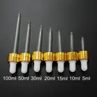 Алюминиевая крышка-капельница с латексной головкой, 50 шт.лот, подходит для бутылок с эфирным маслом 5 мл, 10 мл, 15 мл, 20 мл, 30 мл, 50 мл, 100 мл