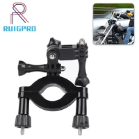 rp bicycle motorcycle handlebar clamp holder tripod mount for gopro hero 10 9 8 7 6 5black xiaomi yi sjcam eken go pro accessory