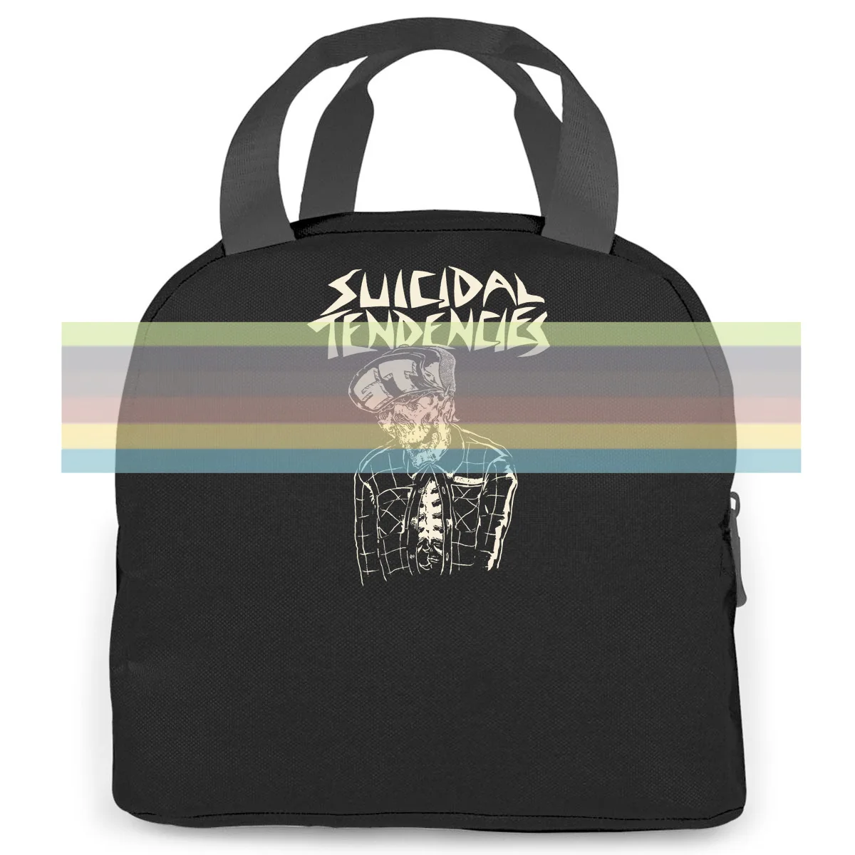 

Vtg Suicidal Tendencies Print women men Portable insulated lunch bag adult